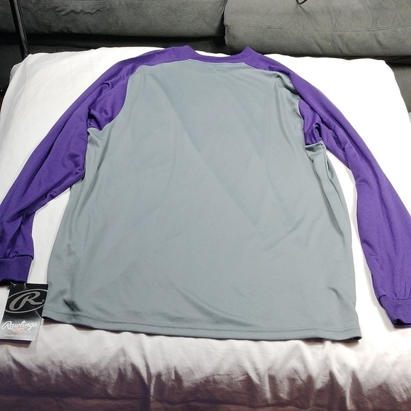 NWT Rawlings men's long sleeved athletic top size XL - Picture 5 of 7